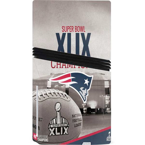 NFL Patriots Super Bowl XLIX Champs PS5 Pro Disk Console Skin