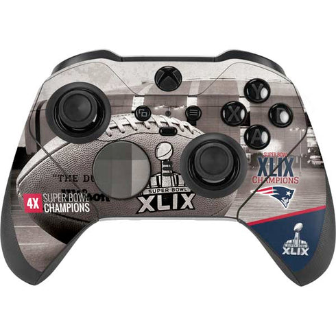 NFL Patriots Super Bowl XLIX Champs Xbox Elite Wireless Controller Series 2 Skin