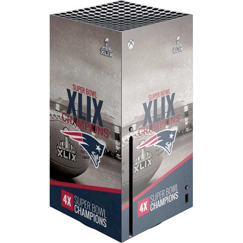 NFL Patriots Super Bowl XLIX Champs Xbox Series X Skins