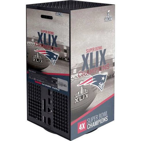 NFL Patriots Super Bowl XLIX Champs XBox Series X Digital Edition Console Skin