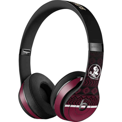 Florida State University Pattern Jersey Beats Solo 3 Wireless Skin