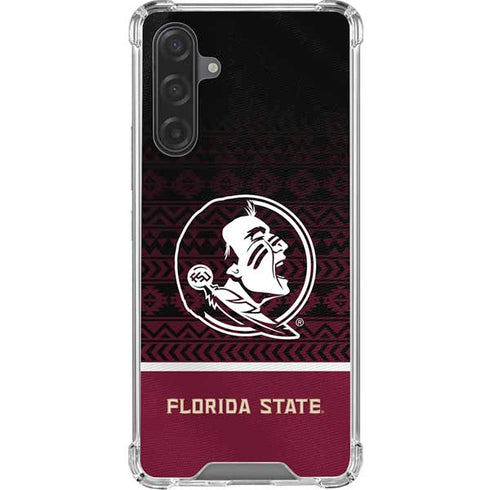 Florida State University Pattern Jersey Galaxy A17 Clear Case