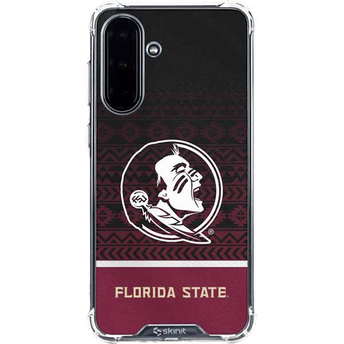 Florida State University Pattern Jersey Galaxy A36 5G Clear Case