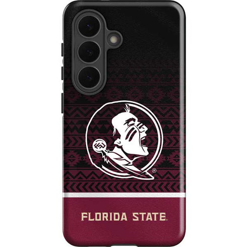 Florida State University Pattern Jersey Galaxy S26 Impact Case