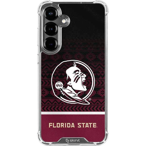 Florida State University Pattern Jersey Galaxy S26 Plus Clear Case