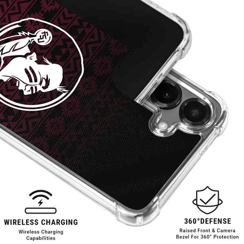 Florida State University Pattern Jersey Galaxy S26 Plus Clear Case