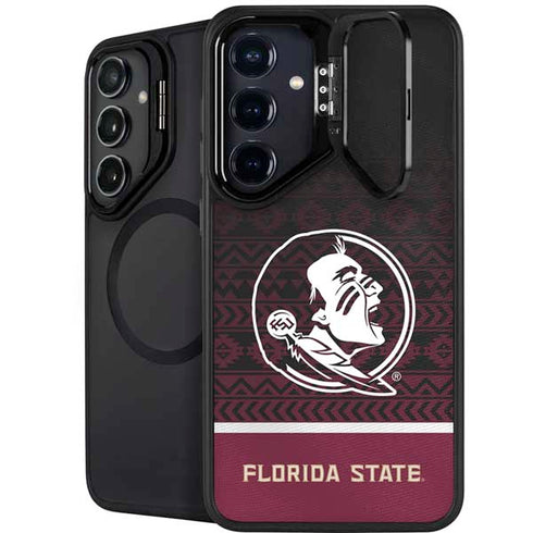 Florida State University Pattern Jersey Galaxy S26 Plus Kickstand Case
