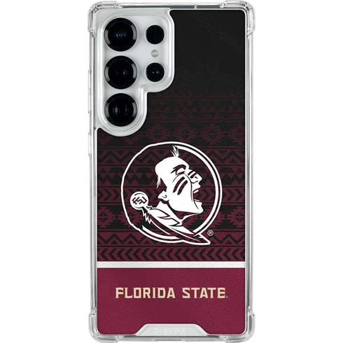 Florida State University Pattern Jersey Galaxy S26 Ultra Clear Case