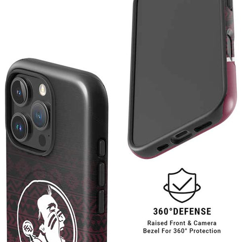 Florida State University Pattern Jersey iPhone 16 Pro Magsafe Impact Case