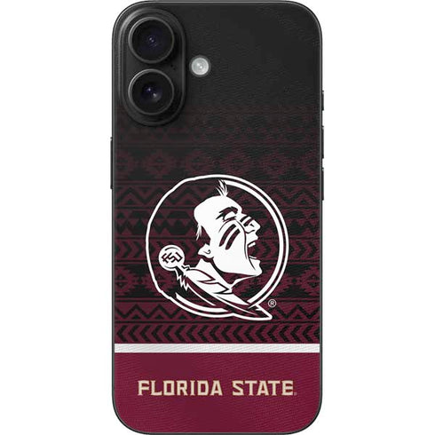 Florida State University Pattern Jersey iPhone 16 Skin