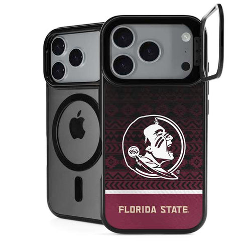 Florida State University Pattern Jersey iPhone 18 Pro Kickstand Case