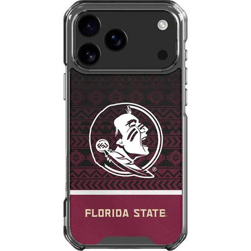 Florida State University Pattern Jersey iPhone 18 Pro Max Clear Case