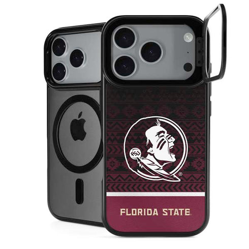 Florida State University Pattern Jersey iPhone 18 Pro Max Kickstand Case