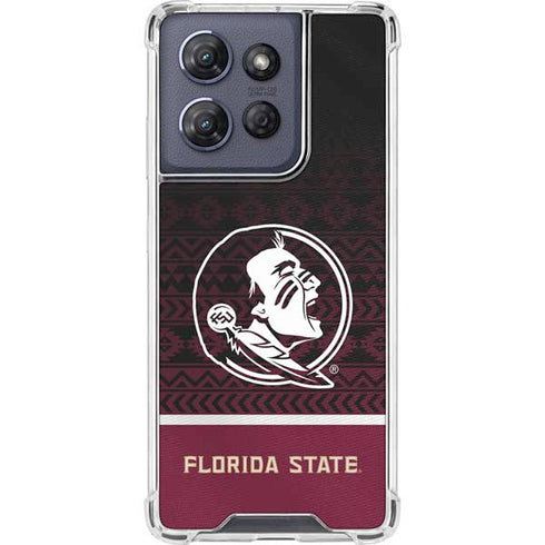 Florida State University Pattern Jersey Moto G Stylus 5G (2025) Clear Case