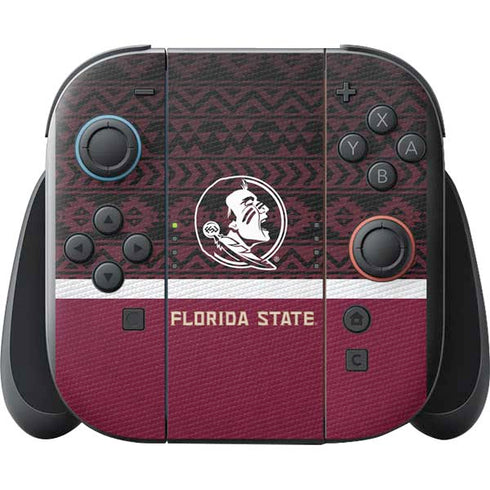 Florida State University Pattern Jersey Nintendo Switch 2 (2025) with Joy-Con Skin