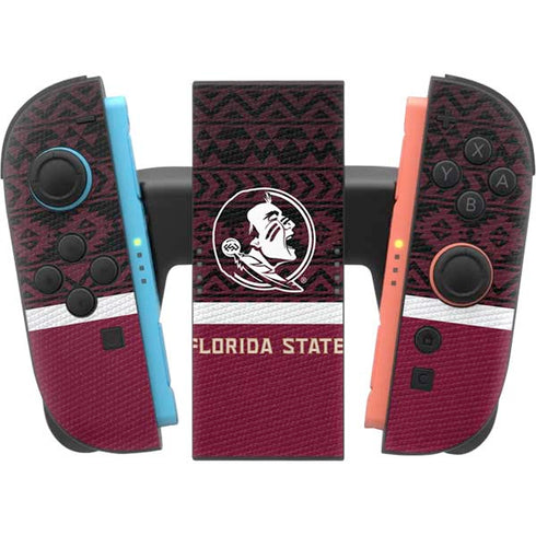 Florida State University Pattern Jersey Nintendo Switch 2 (2025) Joy-Con Controller Skin