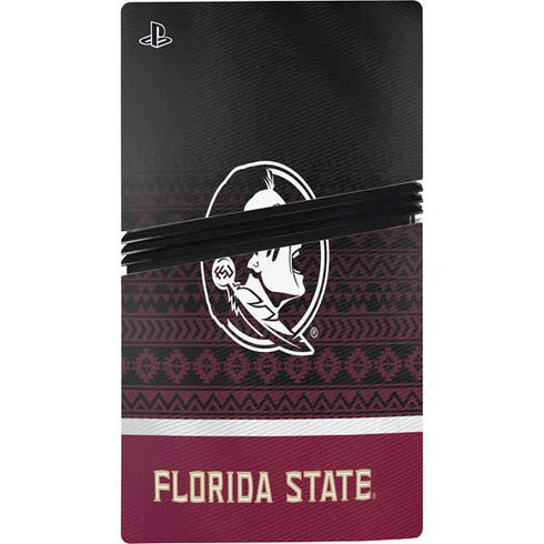 Florida State University Pattern Jersey PS5 Pro Disk Bundle Skin