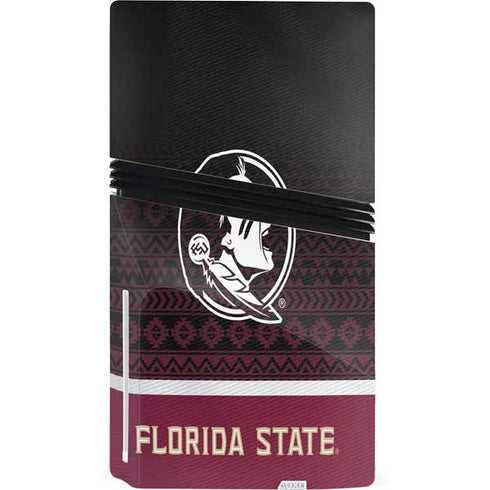 Florida State University Pattern Jersey PS5 Pro Disk Bundle Skin