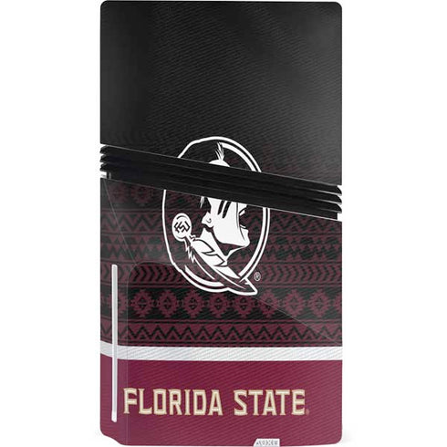 Florida State University Pattern Jersey PS5 Pro Disk Console Skin