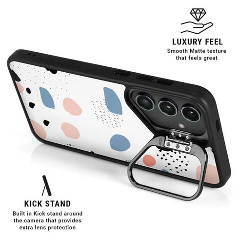 Patterned Dots Galaxy S25 Kickstand Case