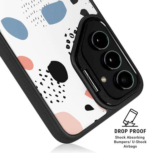 Patterned Dots Galaxy S25 Kickstand Case