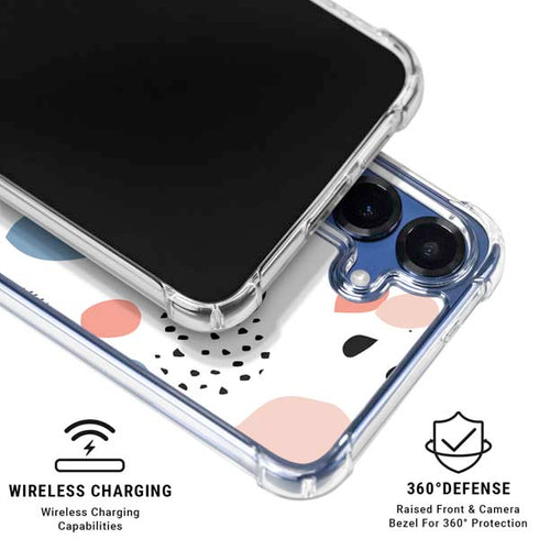 Patterned Dots Galaxy S25 Plus Clear Case