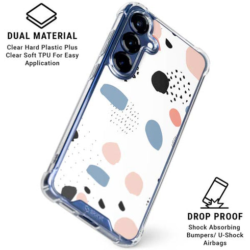 Patterned Dots Galaxy S25 Plus Clear Case