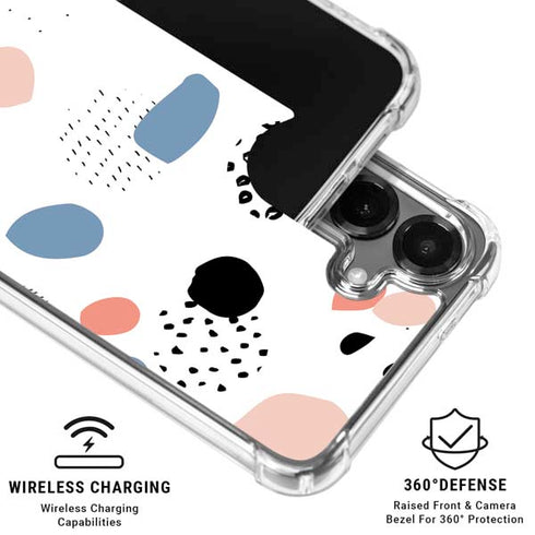 Patterned Dots Galaxy S26 Plus Clear Case
