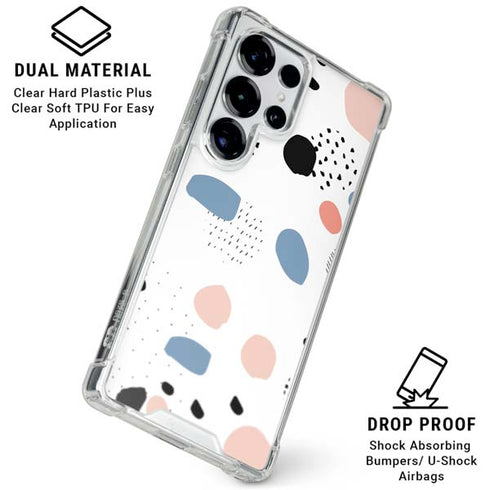 Patterned Dots Galaxy S26 Ultra Clear Case