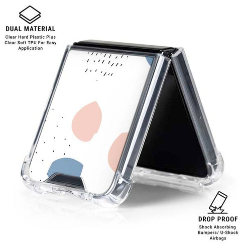 Patterned Dots Galaxy Z Flip6 Clear Case