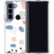 Patterned Dots Galaxy Z Fold5 5G Clear Case