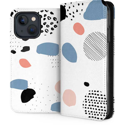 Patterned Dots iPhone 13 Folio Case