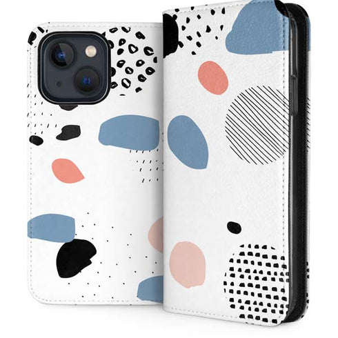 Patterned Dots iPhone 14 Folio Case