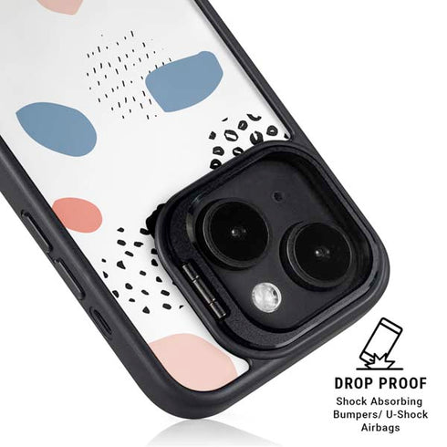 Patterned Dots iPhone 14 Plus Kickstand Case