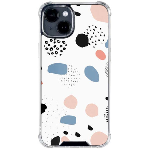 Patterned Dots iPhone 15 Clear Case