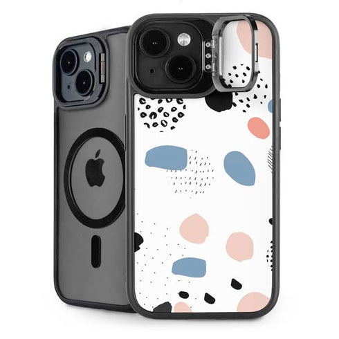 Patterned Dots iPhone 15 Kickstand Case