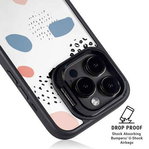 Patterned Dots iPhone 15 Pro Max Kickstand Case
