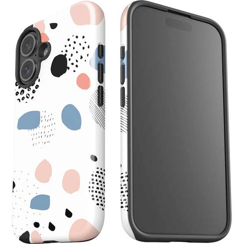 Patterned Dots iPhone 16 Plus Impact Case