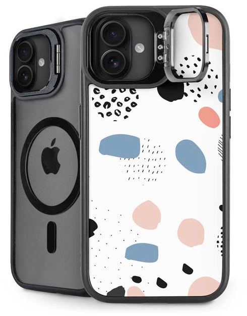 Patterned Dots iPhone 16 Plus Kickstand Case