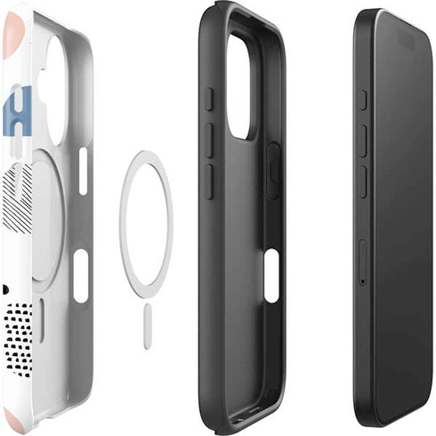 Patterned Dots iPhone 16 Plus Magsafe Impact Case