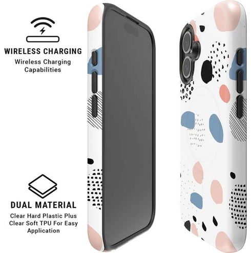 Patterned Dots iPhone 16 Plus Magsafe Impact Case