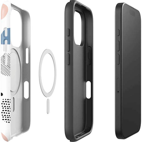Patterned Dots iPhone 16 Pro Magsafe Impact Case