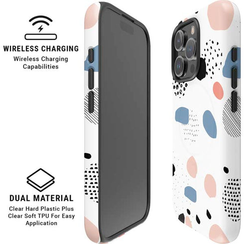 Patterned Dots iPhone 16 Pro Magsafe Impact Case