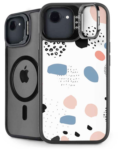 Patterned Dots iPhone 16e Kickstand Case