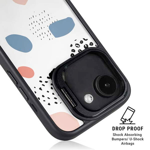 Patterned Dots iPhone 16e Kickstand Case