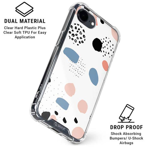 Patterned Dots iPhone 16e Clear Case