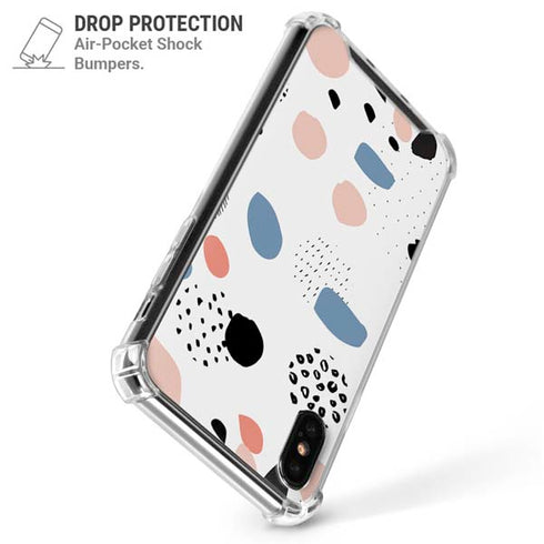 Patterned Dots iPhone X/XS Clear Case