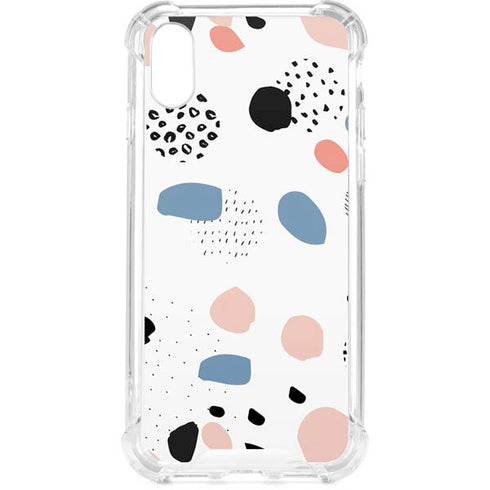 Patterned Dots iPhone XS Clear Case