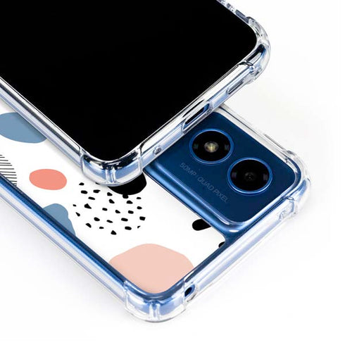Patterned Dots Moto G 5G (2024) Clear Case