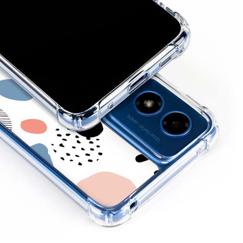 Patterned Dots Moto G Play 4G (2024) Clear Case